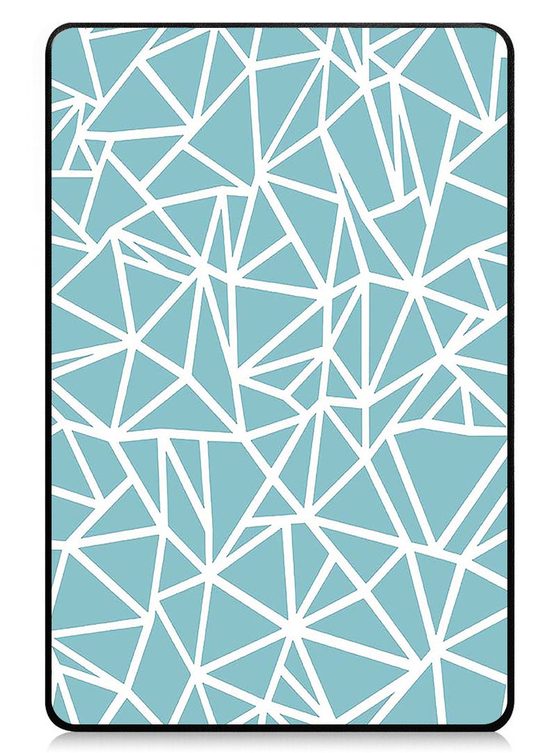 Theodor Protective Flip Case For Xiaomi Pad 7 & Xiaomi Pad 7 Pro With Trifold Stand Auto Wake Sleep Shockproof Cover - Blue Triangle Pattern - Image 1