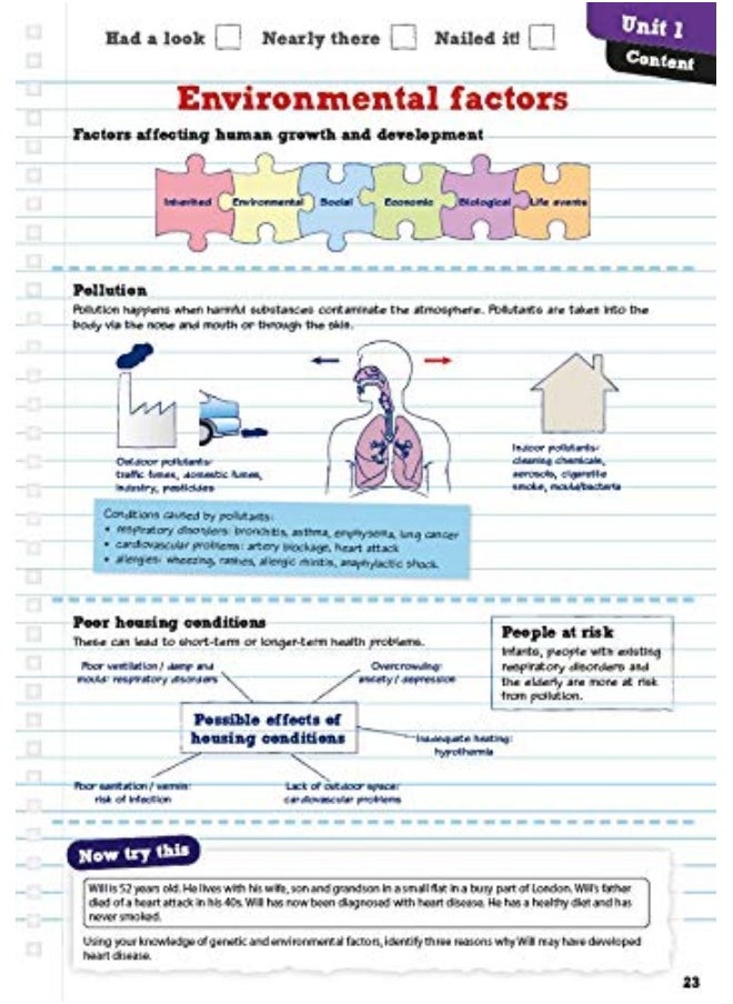 Pearson REVISE BTEC National Health and Social Care Revision Guide inc online edition - 2023 and 2024 exams and assessments  - Image 4