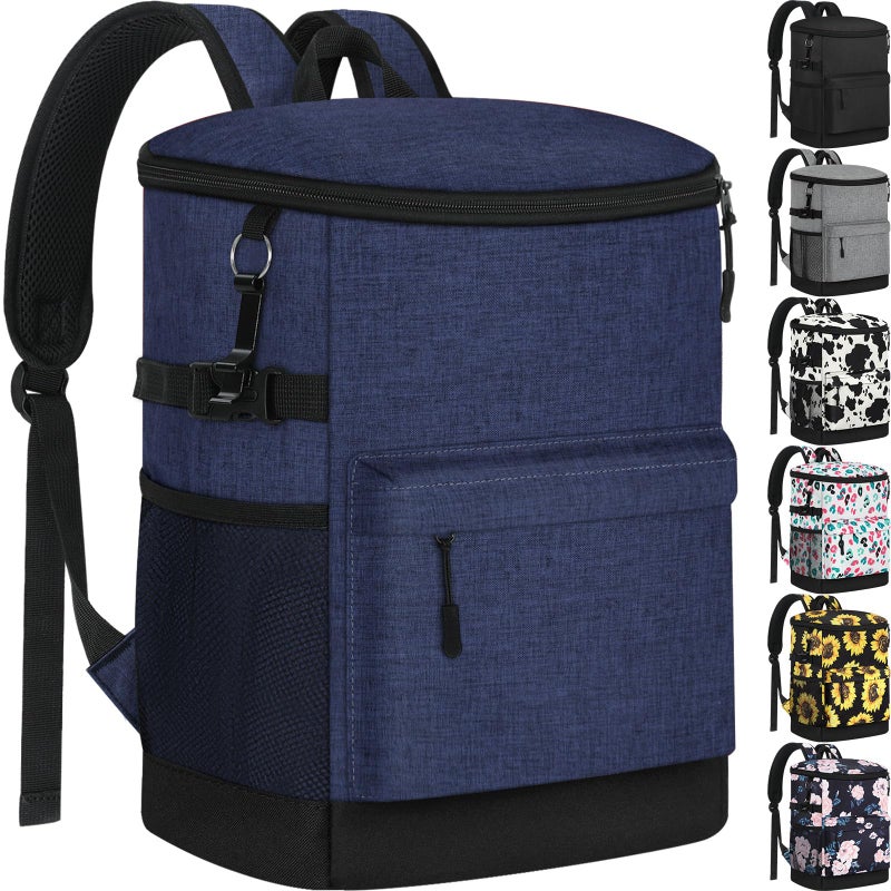 Tenot Cooler Backpack 33 Cans Backpack Coolers Insulated Leak Proof Soft Beach Cooler Bag for Men Women Ice Chest Backpack Camping Hiking Picnic Travel Cooler Lunch Backpack Blue - Image 2