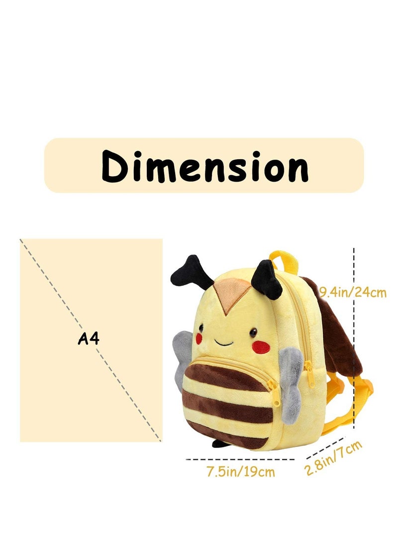 Zikra C ute Toddler Backpack, Toddler Bag Plush Animal Cartoon Mini Travel Bag for 2-6 Years Old Baby Boy, Girl School Bag Children's Animal Backpack Plush Zoo Series Cartoon Mini Leisure Backpack - Image 5