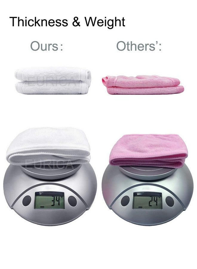 EUICAE Uicae Spa Headband Hair Wrap Sweat Headband Head Wrap Hair Towel Wrap Nonslip Stretchable Washable Makeup Headband For Face Wash Facial Treatment Sport Fits All White (White) - Image 4