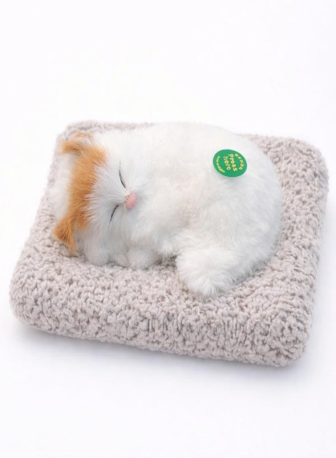 SMAX Cat Toys -Touch-Activated Sleeping Cat Plush Toy with Realistic Meow Sound | Soft Kitten Toy for Girl, Cat Lovers & Car Dashboard Decoration | Stuffed Toys (Design_1) - Image 1