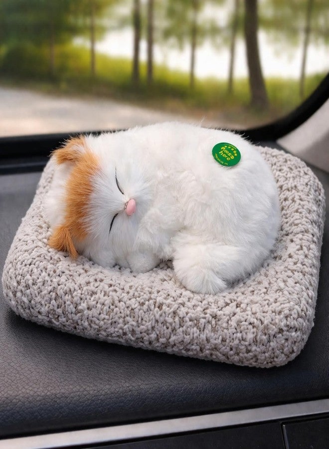 SMAX Cat Toys -Touch-Activated Sleeping Cat Plush Toy with Realistic Meow Sound | Soft Kitten Toy for Girl, Cat Lovers & Car Dashboard Decoration | Stuffed Toys (Design_1) - Image 2