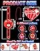 AMENON 24 Pack Valentines Day Gifts for Kids 48 812 LED Bracelets Valentines Party FavorsValentines Day Cards for Kids School Flashing Bracelets Glow in the Dark for Classroom Girls Boys Exchange Prizes - Image 4