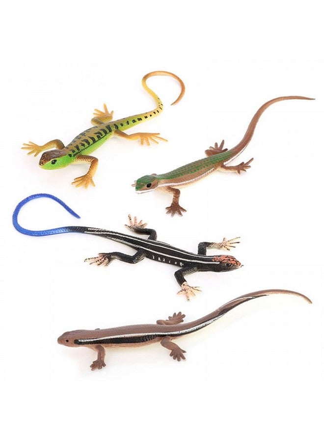 DONGKER 4 PCS Cat Toys,PVC Simulated Lizards Toys for Kittens Adult Cats Over 6 Months Old Halloween Christmas - Image 1