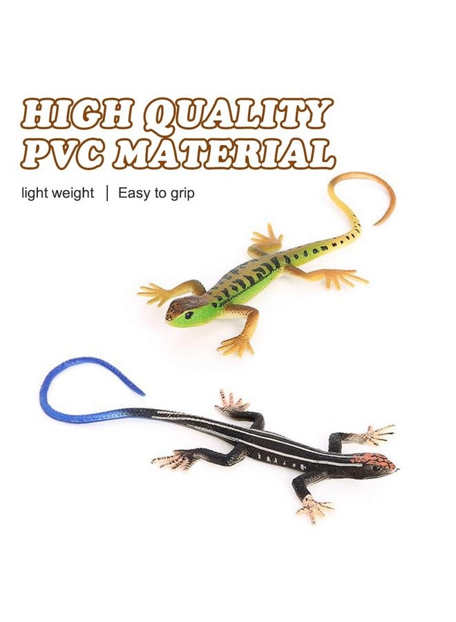 DONGKER 4 PCS Cat Toys,PVC Simulated Lizards Toys for Kittens Adult Cats Over 6 Months Old Halloween Christmas - Image 3