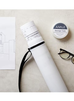 Juvale Expandable Poster Tube with Strap for Posters, Documents, Artwork, Blueprint Storage, Carrying Case for Architects, Teachers, Students, Artists (White, 24 to 40 Inches)  - Image 5
