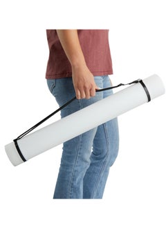 Juvale Expandable Poster Tube with Strap for Posters, Documents, Artwork, Blueprint Storage, Carrying Case for Architects, Teachers, Students, Artists (White, 24 to 40 Inches)  - Image 4