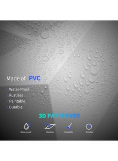 NNEWVANTE 12 Pack 3D Wall Panel Diamond for Interior Wall Décor, PVC Flower Textured Wall Panels for Living Room Lobby Bedroom Hotel Office, White, 12''x12'' Cover 32.Sq.Ft.  - Image 4