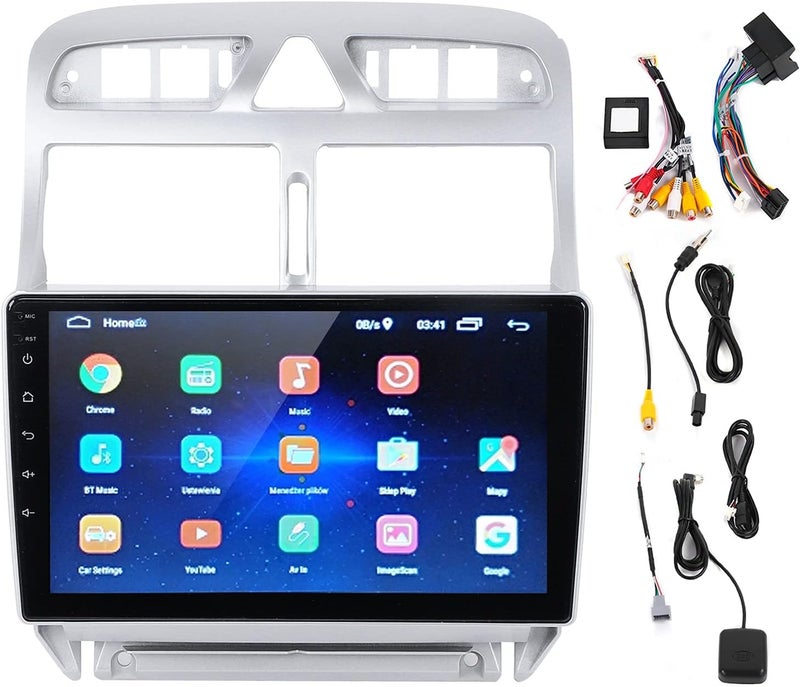 klarako GPS Navigation For Car, klarako Car Navigation 9in HD Touch Screen for Android Car Player GPS Replacement for Peugeot 307 307CC 307SW 2002?2013(2+32G) - Image 1