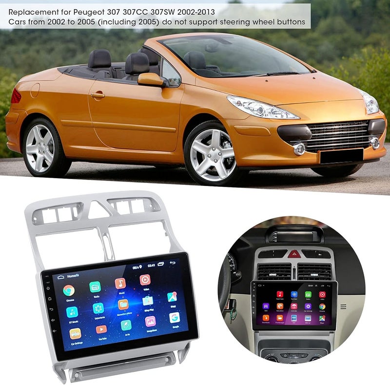 klarako GPS Navigation For Car, klarako Car Navigation 9in HD Touch Screen for Android Car Player GPS Replacement for Peugeot 307 307CC 307SW 2002?2013(2+32G) - Image 5