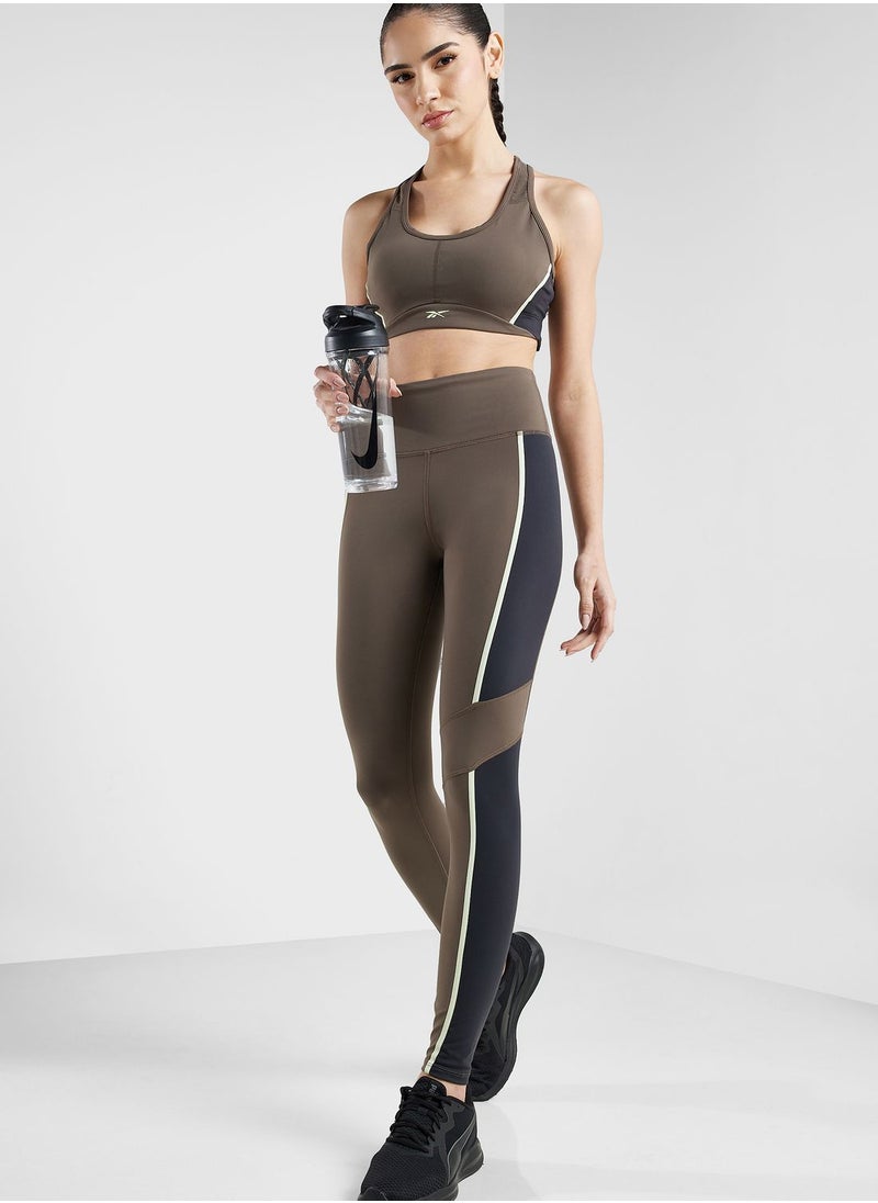 Reebok - Lux High Waisted Colorblock Tights - Image 1