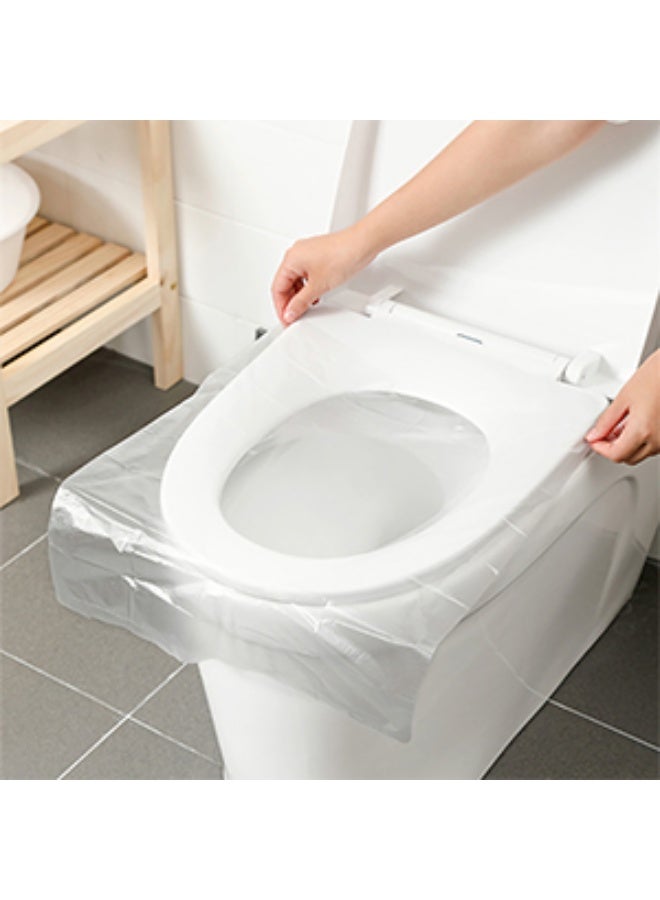 مجموعة أغطية مقاعد تواليت للاستخدام مرة واحدة بتصميم محمول مضاد للماء مكونة من 50 قطعة، مناسبة للسفر والأطفال والحوامل - Image 2