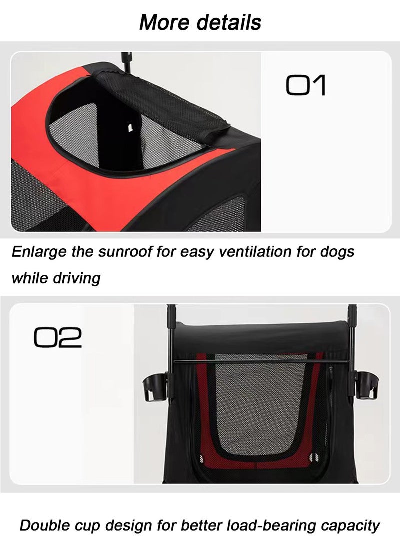 كيدل الحيوانات الأليفة عربة عربة الحيوانات الأليفة في الهواء الطلق عربة الحيوانات الأليفة - Image 5