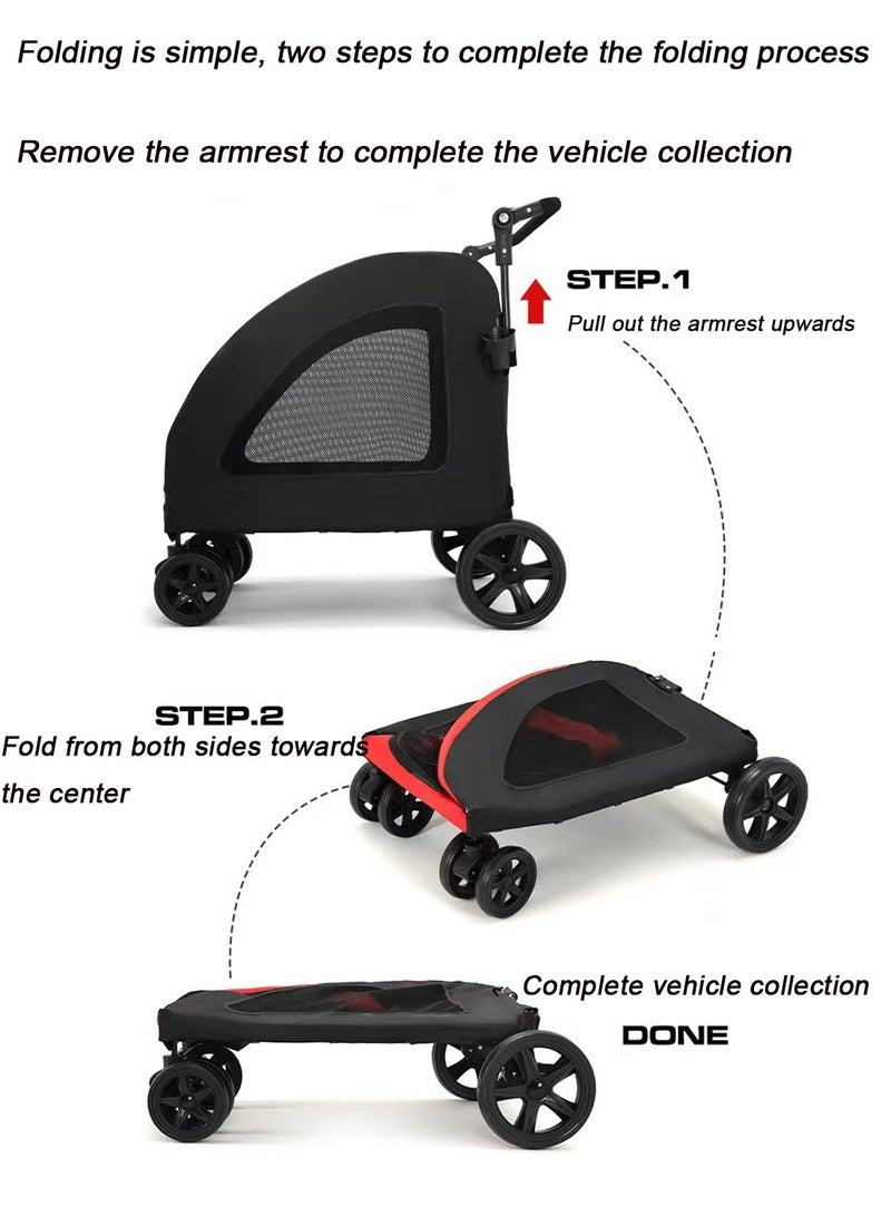 كيدل الحيوانات الأليفة عربة عربة الحيوانات الأليفة في الهواء الطلق عربة الحيوانات الأليفة - Image 2