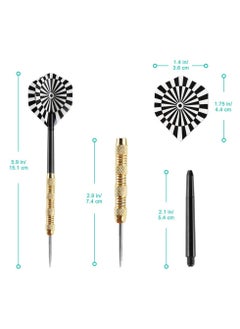 SANMUGEED 18-Pack Professional Tournament Dart Set with Interchangeable Tips & 6 Team Colors for Competitive Sports and Family Game Nights  - Image 3