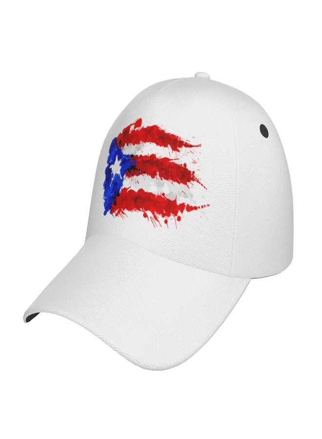 KKRMTUG Puerto Rico Flag Baseball Cap for Men Women, Fashion Adjustable Puerto Rico Hat Casual Trucker Hats Sun Visor Caps - Image 1