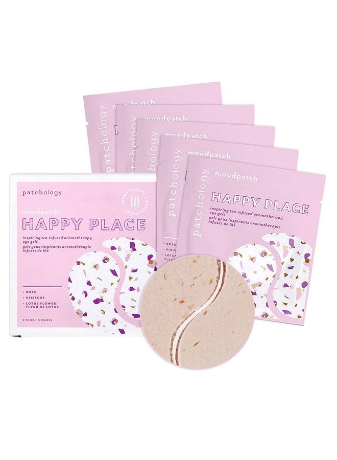 Patchology Patchology Happy Place Under Eye Patches - Overnight Anti-Aging Eye Masks for Dark Circles, Puffy & Eye Bags, & Wrinkles - Brightening & Depuffing Skin Care Eye Pads for a Youthful Glow (5 Pairs) - Image 1
