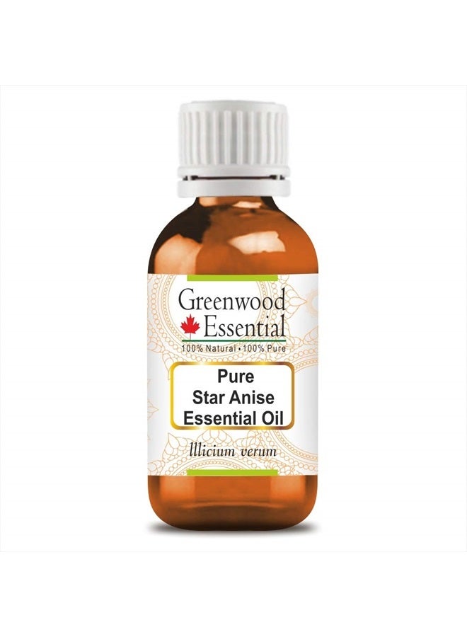 Greenwood Essential Pure Star Anise Essential Oil (lllicium verum) 30ml (1.01 oz) - Image 1