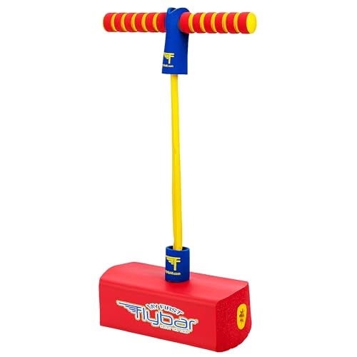 Flybar My First Foam Pogo Jumper for Kids Fun and Safe Pogo Stick for Toddlers, Durable Foam and Bungee Jumper for Ages 3 and up, Supports up to 250lbs (Red) - Image 1