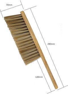 Rattleware Rattleware Durable 11” Counter Brush – Solid Wood Handle, Horsehair Bristles & Static-Free Design – Shop Brush with Handle for Home & Commercial Cleaning, Dust Pan Brush, Dust Brush, Large Dust Pan and Brush, Ideal for Everyday Use.  - Image 2