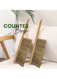 Rattleware Rattleware Durable 11” Counter Brush – Solid Wood Handle, Horsehair Bristles & Static-Free Design – Shop Brush with Handle for Home & Commercial Cleaning, Dust Pan Brush, Dust Brush, Large Dust Pan and Brush, Ideal for Everyday Use.  - Image 3