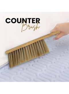Rattleware Rattleware Durable 11” Counter Brush – Solid Wood Handle, Horsehair Bristles & Static-Free Design – Shop Brush with Handle for Home & Commercial Cleaning, Dust Pan Brush, Dust Brush, Large Dust Pan and Brush, Ideal for Everyday Use.  - Image 5
