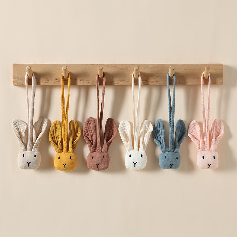 Newborn Doll Baby Toy 0-1 Year Old Educational Bite Baby Early Education Hanging Pure Cotton Muppet Cart Hanging - Image 2