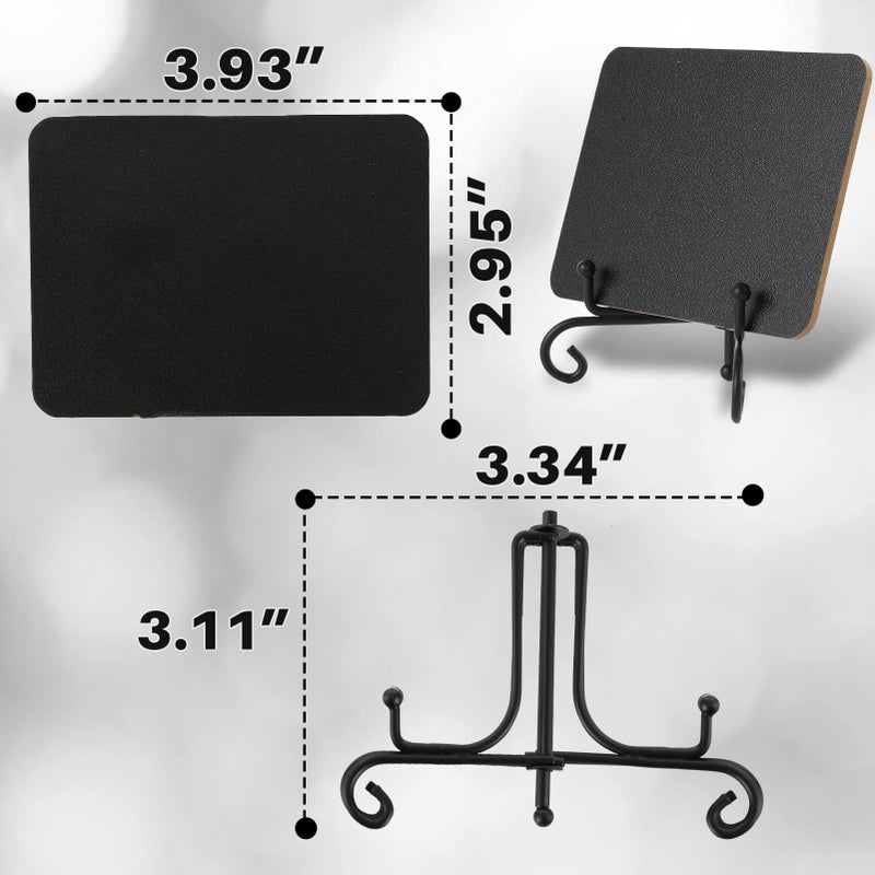 OLEOLETOY Mini Chalkboard Signs for Food  18 Pack Food Labels or Cards for Party Buffet  Small Chalkboards for Mimosa Bar Supplies  Serving Dishes for Entertaining  Table Numbers or Charcuterie Accessories - Image 4