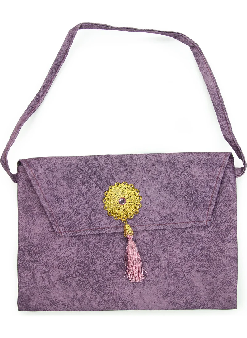 İhvan Ihvan Nubuck Medium Size Quran Carrying Bag Fuchsia