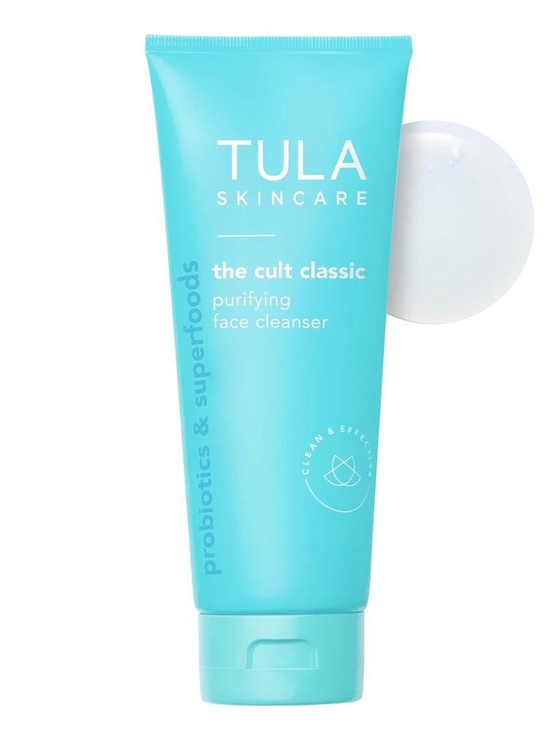 TULA Skin Care Cult Classic Purifying Face Cleanser - Gentle and Effective Face Wash, Makeup Remover, Nourishing and Hydrating - Image 1