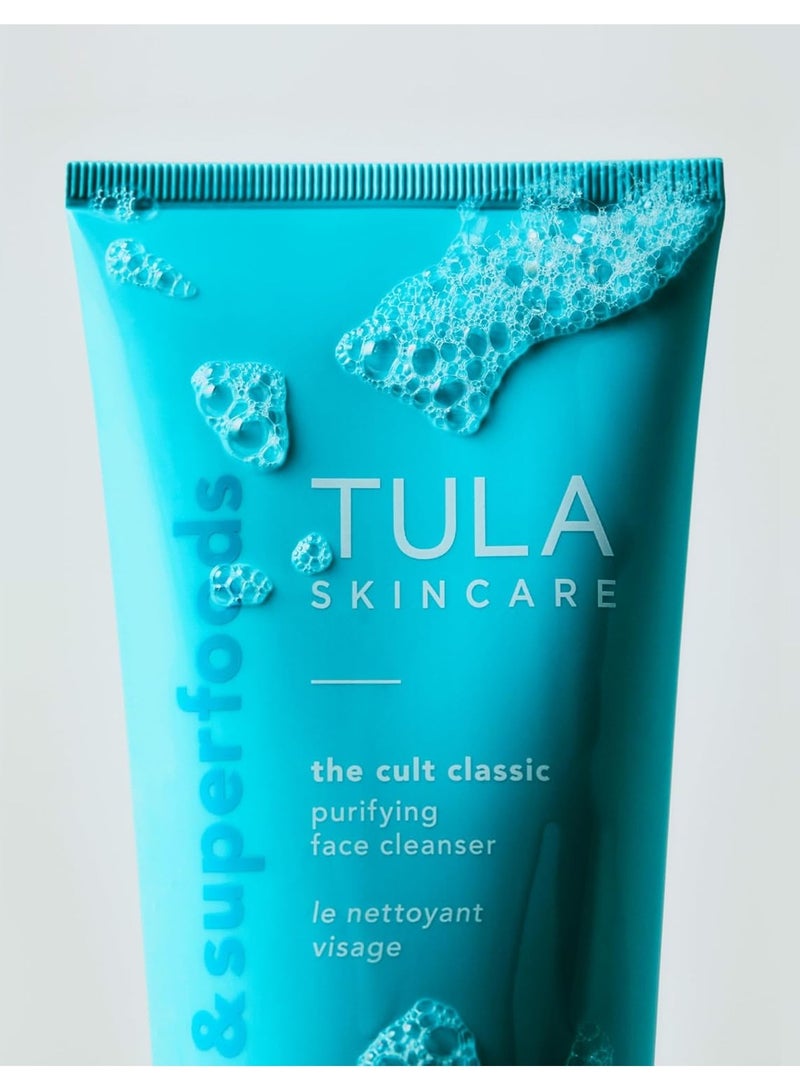TULA Skin Care Cult Classic Purifying Face Cleanser - Gentle and Effective Face Wash, Makeup Remover, Nourishing and Hydrating - Image 4
