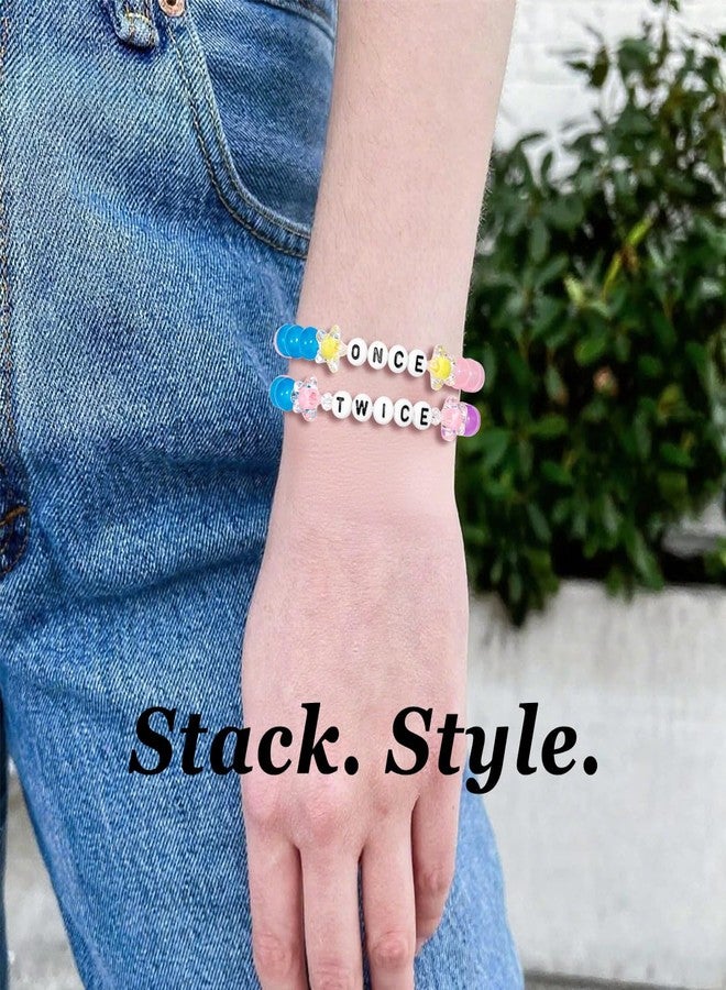 AICase for TWICE Merch Inspired Bracelets Set, Kpop Stuff Outfits for Concert Shirt Accessories Fashion Jewelry Beaded Friendship Merchandise Gifts for Fans Birthday Christmas Stocking Stuffers -V1 - Image 3