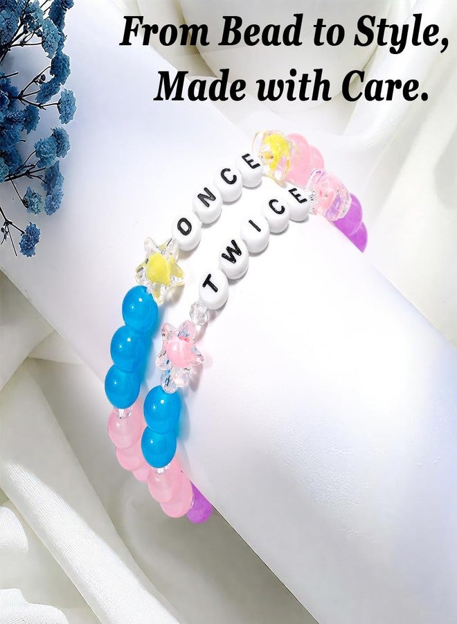 AICase for TWICE Merch Inspired Bracelets Set, Kpop Stuff Outfits for Concert Shirt Accessories Fashion Jewelry Beaded Friendship Merchandise Gifts for Fans Birthday Christmas Stocking Stuffers -V1 - Image 4