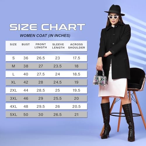 CHKOKKO Women Elegant Winter Long Coat Double Breasted | Hip Length Design with Notched Lapel Collar and Practical Front Side Pockets for Sophisticated Appeal CAMEL 3XL - Image 2