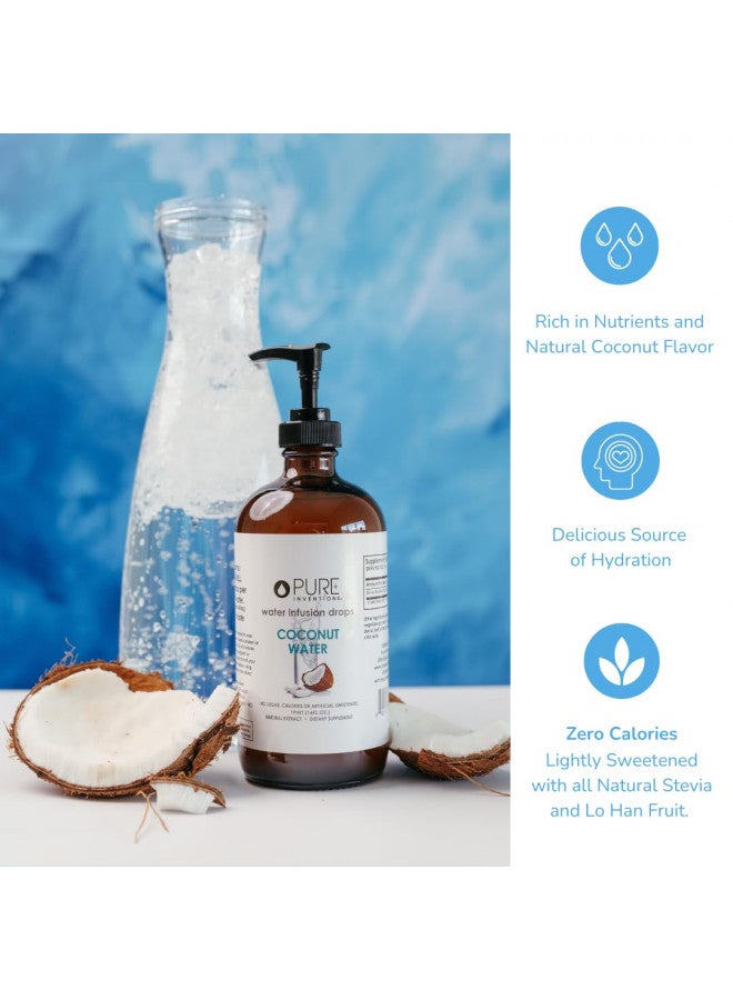 Pure Inventions Coconut Water - Water Infusion Drops - No Sugar, Calories, or Artificial Sweeteners - 500 servings - 16oz Bottle - Image 2
