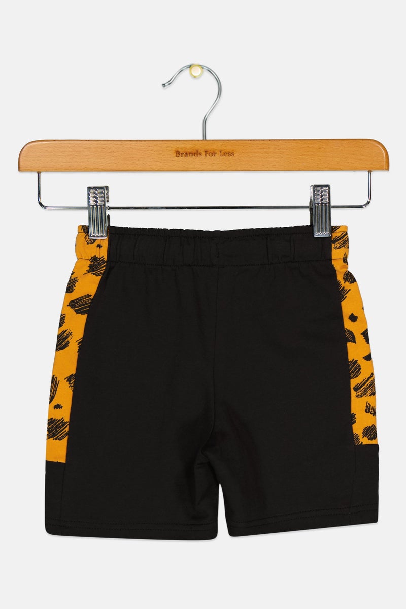 PUMA Toddlers Boy Brand Logo Outdoor Shorts, Black  - Image 2