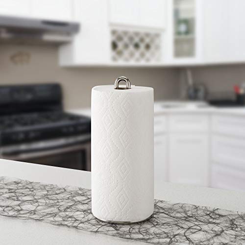 Home Basics Simplicity Collection Paper Towel Holder, Satin Nickel - Image 5