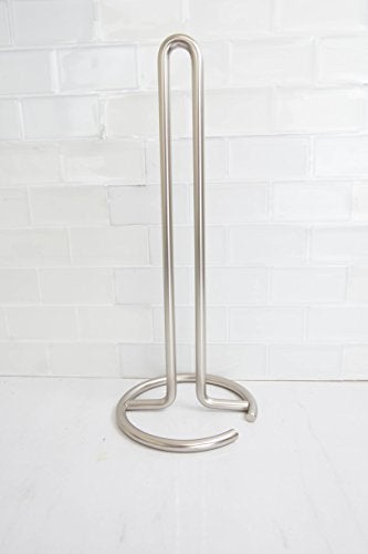 Home Basics Simplicity Collection Paper Towel Holder, Satin Nickel - Image 2