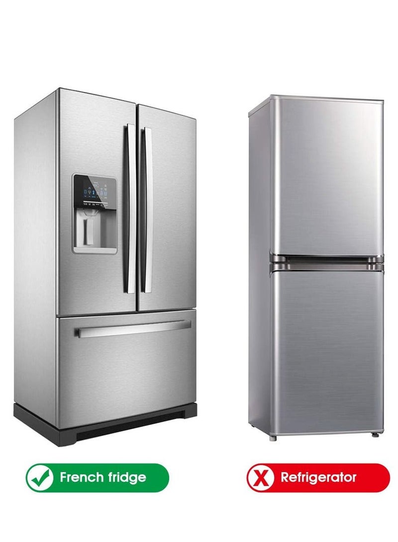 KASTWAVE Baby Safety Door Lock, French Fridge Freezer Refrigerator Lock Cabinet Cupboard Lock for Childproof Pet Proofing Easy to Install and Use 3M Adhesive No Tools Need or Drill (White) - Image 3