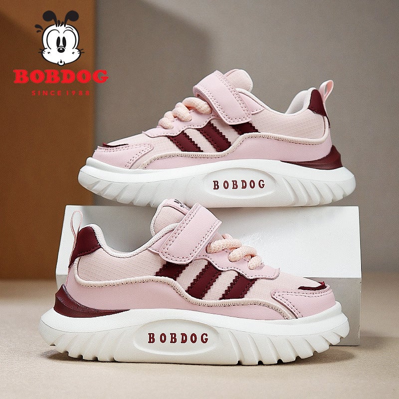 Babu Bean Children'S Shoes Autumn New Leather Casual Sneaker For Boys And Girls Children'S Lightweight Running Shoes For Students - Image 3