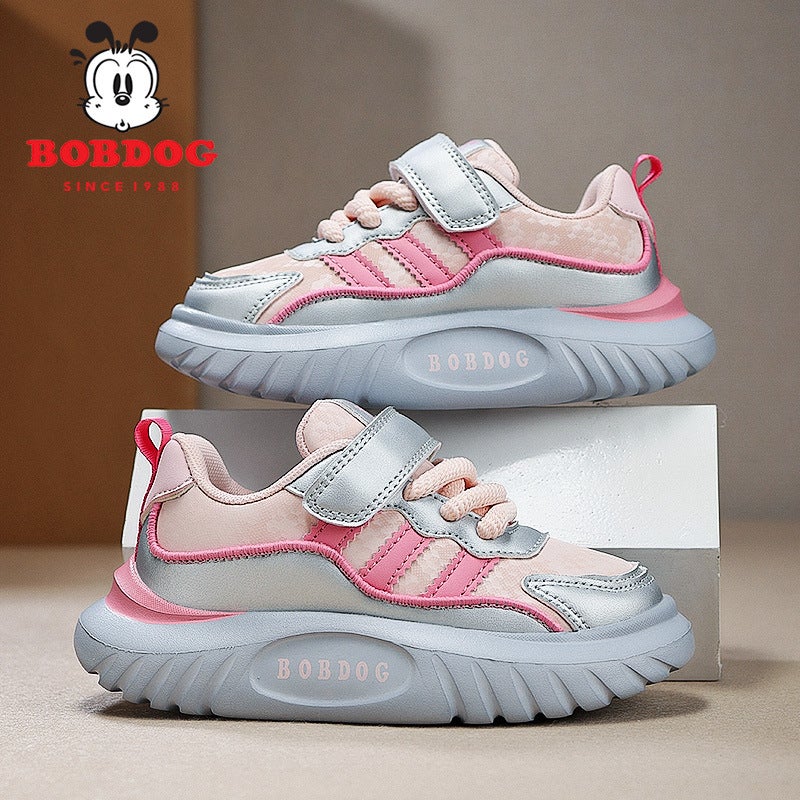Babu Bean Children'S Shoes Autumn New Leather Casual Sneaker For Boys And Girls Children'S Lightweight Running Shoes For Students - Image 5