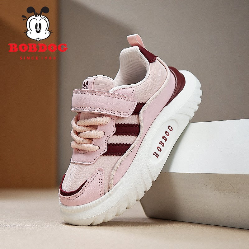 Babu Bean Children'S Shoes Autumn New Leather Casual Sneaker For Boys And Girls Children'S Lightweight Running Shoes For Students - Image 1