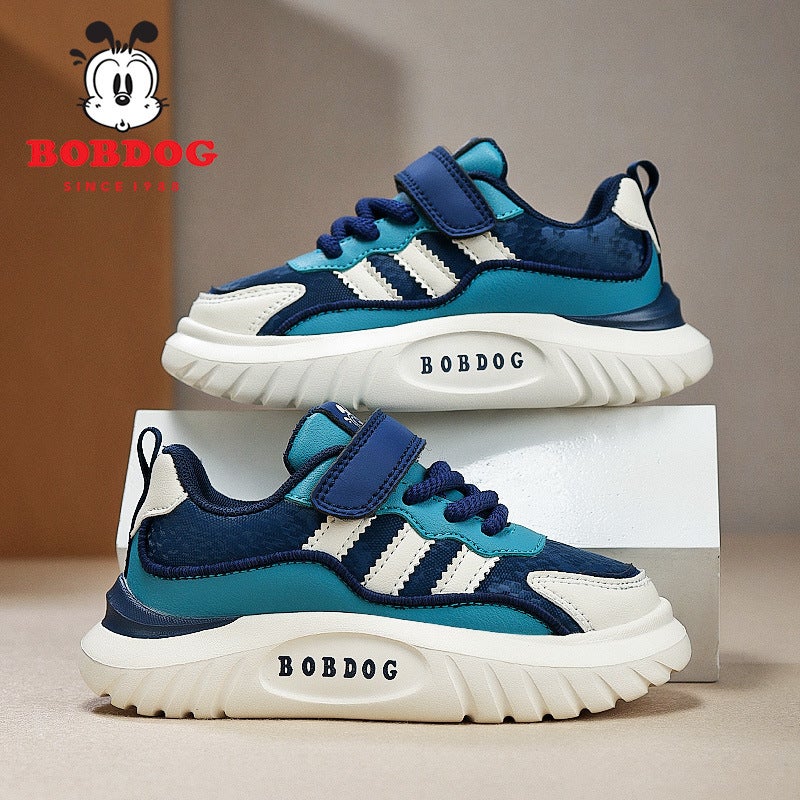 Babu Bean Children'S Shoes Autumn New Leather Casual Sneaker For Boys And Girls Children'S Lightweight Running Shoes For Students - Image 2