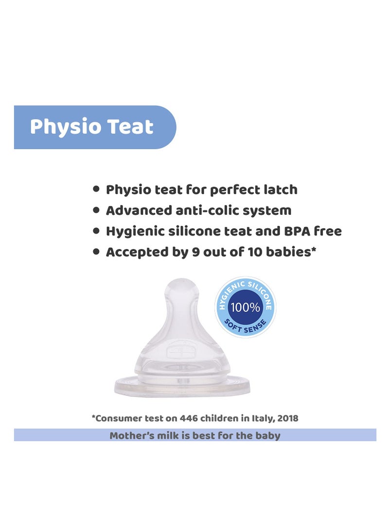 Chicco Well-Being Baby Feeding Bottle, 330ml, 4+ Months | Advanced Anti-Colic Nipple | Soft Silicon Teat | Wide Neck, Anti-Drip Bottle |BPA Free (Pink) - Image 5