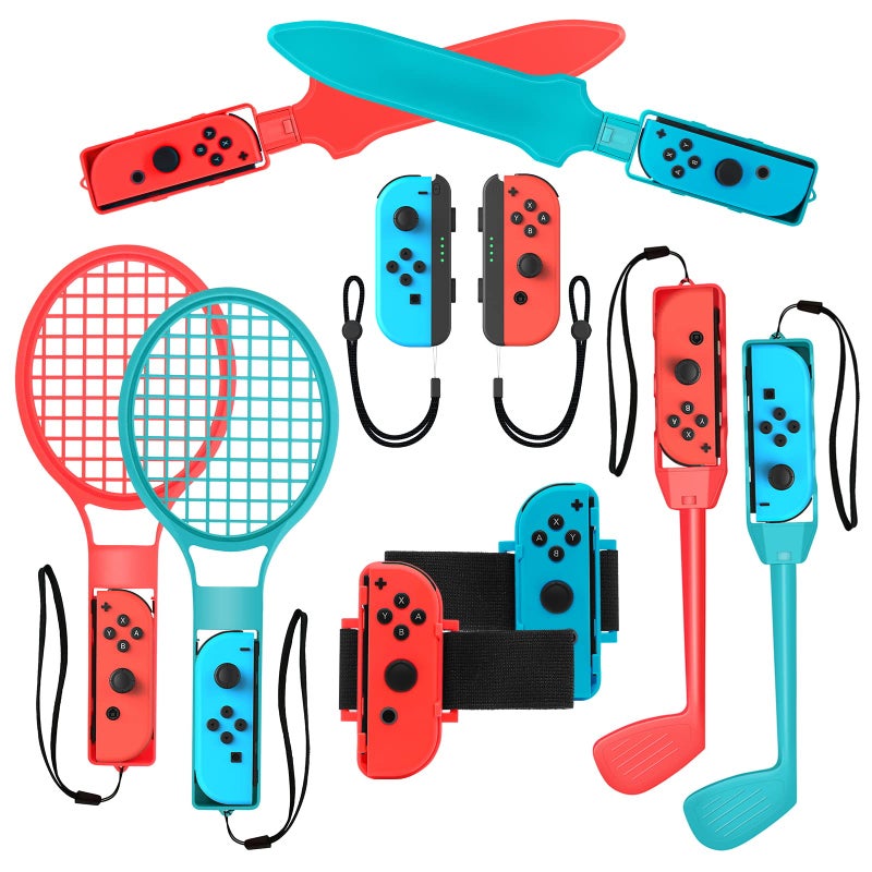 Switch Sports Accessories for Nintendo Switch Games Family Party Pack Game Accessories Set Kit for Kids Switch OLED Sports Games