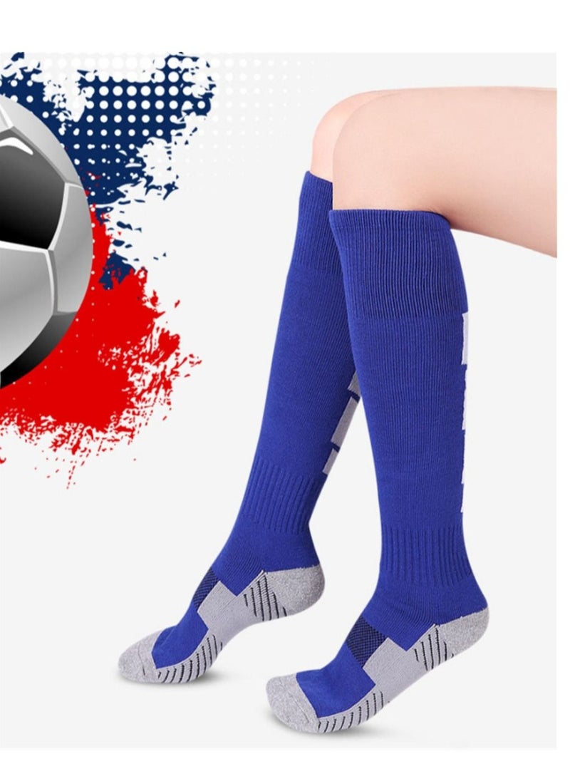 Generic Soccer Socks, Sport Knee High Socks Over The Calf Compression Athletic Socks for Mens and Women Running Training Football Thickening Keep Warm Sock for Soccer, Basketball, Uniform, 3 Pairs  - Image 4