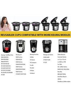 آيسانك اكواب K قابلة لاعادة الاستخدام من اجل Keurig مع 100 مرشحات اكواب ورقية على شكل حرف K , متوافقة مع عبوات القهوة القابلة لاعادة الاستخدام من keurig , كوب واحد قابل لاعادة الملء لصانع القهوة 2.0 و 1.0  - Image 4