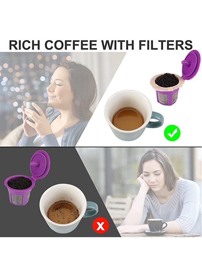 ISank - Reusable K Cups For Keurig with 100 Counts Paper K Cup Filters, Compatible with Keurig Reusable Coffee Pods Filter 2 Pack, Refillable Single K CUP for Keurig Coffee Maker 2.0 & 1.0 - Image 1