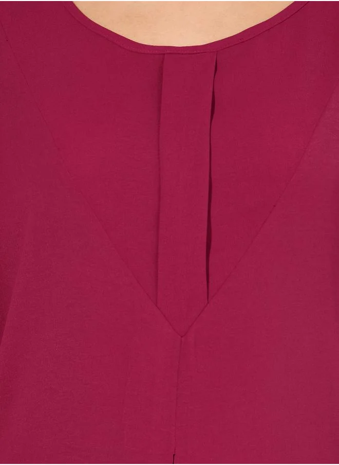 Styli Pleat Front Detail Under Abaya Dress
